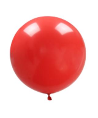 Ballon Mylar Géant Coeur Rouge 75cm, ballon mariage pas cher - Badaboum